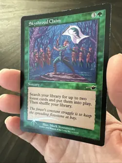 MTG Magic The Gathering Card Skyshroud Claim 117/143 Foil - Image 4