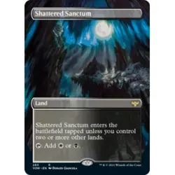 SHATTERED SANCTUM (BORDERLESS) Innistrad: Crimson Vow VOW Magic MTG MINT CARD - Image 1