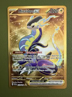 Assorted Holographic Pokemon Cards Includes Miraidon, Koraidon, Regidrago - Image 5