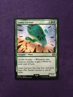 1x Jumbo Cactuar, Magic the Gathering MTG Final Fantasy FIN NM - Image 1