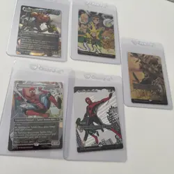 Magic The Gathering MTG Spiderman Foil Bundle From Collector Booster - Image 1