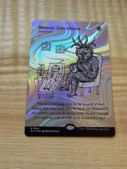 NM - Demonic Consultation (Halo Foil) SLC 0031 - MTG Encyclopedia of Magic - Image 1