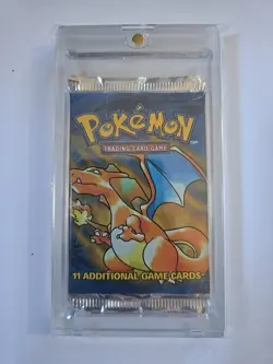 Heavy Base Set WOTC Pokemon Sealed Booster Pack Charizard Art 21.2 - Image 3