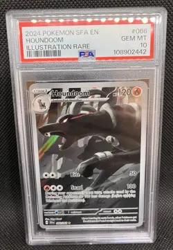 2024 Pokemon SV Shrouded Fable SFA EN Houndoom #066/064 PSA 10 - Image 1