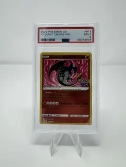 PSA 9 MINT Radiant Charizard (Radiant Rare) Pokemon GO (011/078) - Image 1