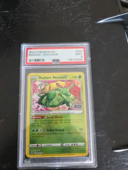 PSA 9!! Radiant Venusaur 004/078 Pokemon GO Holo - Image 1