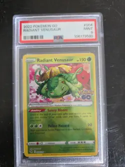 PSA 9!! Radiant Venusaur 004/078 Pokemon GO Holo - Image 2