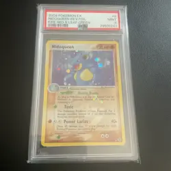 Nidoqueen 9/112 EX Fire Red & Leaf Green PSA 9 Pokemon Reverse Holo MINT spiral - Image 1