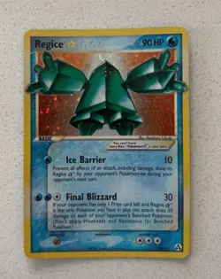 Pokemon Card-Regice-Gold Star-Holo-Legend Maker-90/92-ENG-LP - Image 1