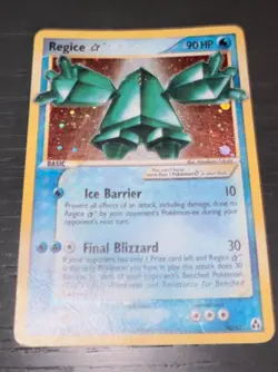 Pokemon Card-Regice-Gold Star-Holo-Legend Maker-90/92-ENG-LP - Image 3