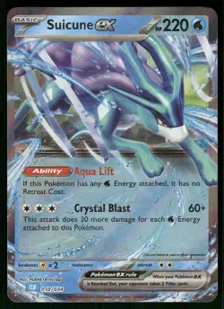 Suicune ex 010/034 Classic Collection Holo NM Pokemon Trading Card Game Classic - Image 1