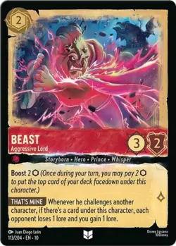 ~ Beast - Aggressive Lord ~ NM Cold Foil ~ Whispers in the Well ~ - Image 1