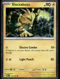 Electabuzz - (Cosmos Holo) 125/165 Promo Holo Miscellaneous Cards & Products NM - Image 1