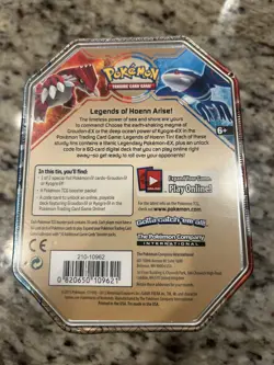Pokemon Card - XY: Primal Clash - Legends of Hoenn Collector's Tin SEALED Kyogre - Image 2