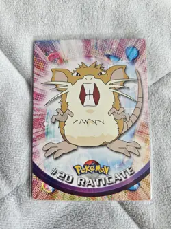 Raticate Pokemon Card Topps #20 Official Tv Animation Edition - Image 1