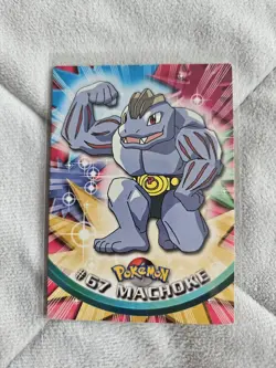 Topps - Pokemon - Machoke - Non Holo - #67 - Series 1 Card Blue Topps - Image 1