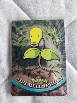 Pokemon Topps Trading Cards Animation Edition #69 Bellsprout - Holo Sold as seen - Image 1