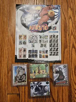 NYCC 2025 Kayou Exclusive Naruto Shippuden Trading Card Lot w/NYCC Naruto Ad - Image 1