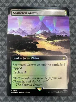 MTG Scattered Groves #0512 Foil Rare Universes Beyond: Doctor Who (WHO) - Image 2