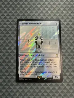 MTG Solemn Simulacrum #0837 Surge Foil Rare Universes Beyond: Doctor Who (WHO) - Image 1