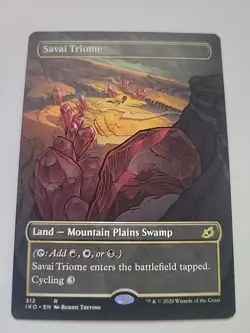 Mtg Savai Triome (Showcase) Ikoria: Lair of Behemoths Regular Tcg Land - Image 1