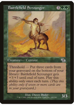 Battlefield Scrounger Vintage Magic the Gathering (x4) Judgment - Image 1