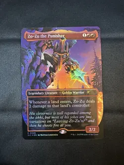 Zo-Zu the Punisher (Borderless) Foil NM - Secret Lair Encyclopedia of Magic - Image 1