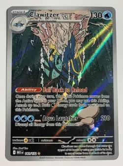 Pokemon TCG Clawitzer - 141/132 - ME01: Mega Evolution - Illustration Rare - NM - Image 1