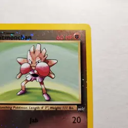 2002 Hitmonchan #2 - Best of Game Promo Reverse Holo Rare - Pokemon TCG - LP - Image 2
