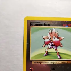 2002 Hitmonchan #2 - Best of Game Promo Reverse Holo Rare - Pokemon TCG - LP - Image 5