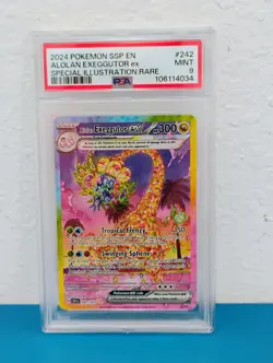 PSA 9 MINT Alolan Exeggutor ex 242/191 Surging Sparks SIR Pokemon TCG - Image 1