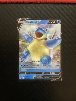 Blastoise V SWSH101 - SWSH Black Star Promo Pokemon Card - NM - Image 1