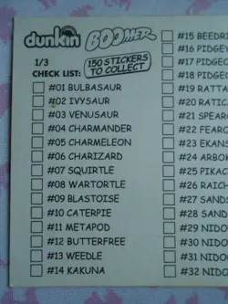 AQUALI / VAPOREON #134 - DUNKIN BOOMER 2000 - CARTE POKEMON - TRES BON ETAT - Image 5