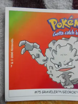 GRAVALANCH / GRAVELER #75 - DUNKIN BOOMER 2000 - CARTE POKEMON - TRES BON ETAT - Image 2