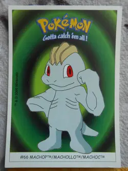 MACHOC / MACHOP #66 - DUNKIN BOOMER 2000 - CARTE POKEMON - TRES BON ETAT - Image 1