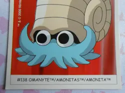 AMONITA / OMANYTE #138 - DUNKIN BOOMER 2000 - CARTE POKEMON - TRES BON ETAT - Image 3