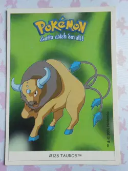TAUROS #128 - DUNKIN BOOMER 2000 - CARTE POKEMON - TRES BON ETAT - Image 1