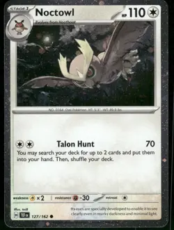 Noctowl - 127 (Cosmos Holo) 127/162 Promo Holo NM Pokemon SV: Scarlet & Violet P - Image 1