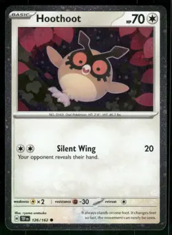 Hoothoot - 126 (Cosmos Holo) 126/162 Promo Holo NM Pokemon SV: Scarlet & Violet - Image 1
