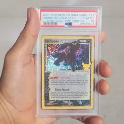 2021 Pokemon Celebrations Umbreon Gold Star PSA 10 #17 - Image 5