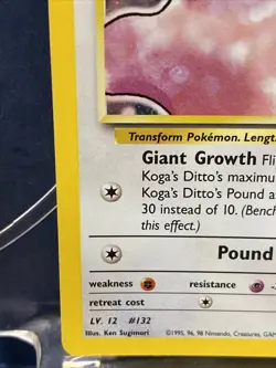 Pokemon TCG Koga's Ditto #132 Gym Challenge 10 Holo 10/132 - Image 4