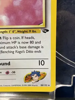 Pokemon TCG Koga's Ditto #132 Gym Challenge 10 Holo 10/132 - Image 5