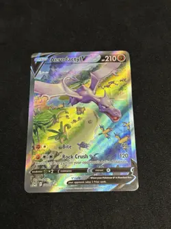 Pokemon Lost Origin Aerodactyl V 180/196 Alternate Full Art SWSH VLP - Image 1