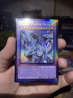 YUGIOH! Dragon Master Magia RA04-EN055 Prismatic Ultimate PUR 1st NM BLUE EYES - Image 2