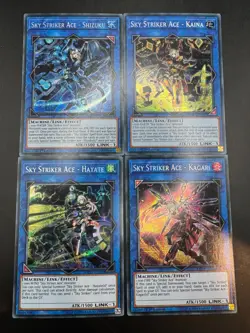 YUGIOH SKY STRIKE ACE PRISMATIC SECRET SET SHIZUKU/HAYATE/KAGARI/KAINA MP19/20 - Image 1