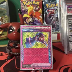 Hero's Cape 152/162 Temporal Forces Ace Spec Pokemon Card NM Condition - Image 1