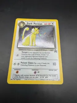 Pokemon TCG Dark Persian Holo Card 17/53 Excellent Condition WOTC Promo - Image 2