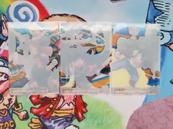 Dragon Ball x One Piece Jump Magazine 40th Anniversary Cards Goku Luffy Morinaga - Image 2