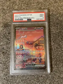 Pokemon Mew EX Black Star Promo TCG Card SVP053 151 PSA 9 Mint - Image 1