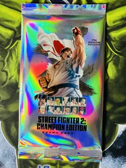 Street Fighter 2: Champion Edition Promo Card Pack PSA Magazine Exclusive Sealed - Image 2